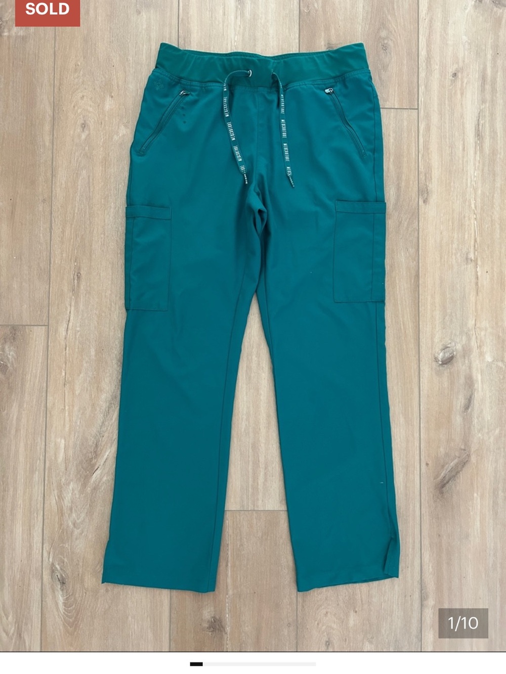 Med Couture Hunter Green Scrub Pants
